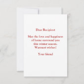 可愛パーソナライズされたい猫いけなクリスマスツリーおもしろい サンキューカード (裏面)