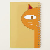 可愛パーソナライズされたい猫が欲しいのおもしろいは プランナー手帳 (裏面)