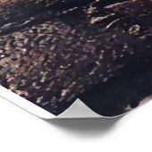 可愛パーソナライズされたい猫とライオンの毛布に ポスター (角)