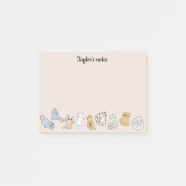 可愛パーソナライズされたい猫の猫好き ポストイット