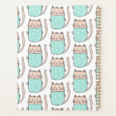 可愛パーソナライズされたい猫 プランナー手帳 (裏面)