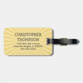 可愛パーソナライズされたい猿のキッズラゲッジタグ ラゲッジタグ (裏面横)