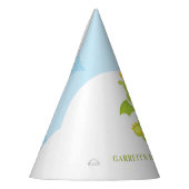 可愛パーソナライズされたい男の子ドラゴン1歳の誕生日 パーティーハット (左)