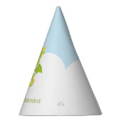 可愛パーソナライズされたい男の子ドラゴン1歳の誕生日 パーティーハット (右)