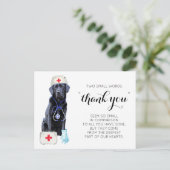 可愛パーソナライズされたい看護ありがとうナース日 シーズンポストカード (スタンド正面)