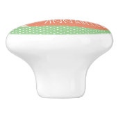 可愛パーソナライズされたい眠りキツネ セラミックノブ (側面)