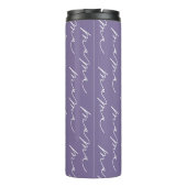 可愛パーソナライズされたい紫のママ脚本 タンブラー (裏面)