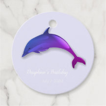 可愛パーソナライズされたい紫色のイルカ