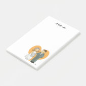 可愛パーソナライズされたい結婚夫婦の新郎新婦 ポストイット (アングル)