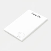 可愛パーソナライズされたい羊®付きポストイット ポストイット (アングル)