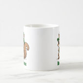 可愛パーソナライズされたい聖パトリックの日リス コーヒーマグカップ (中央)