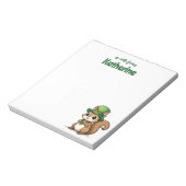 可愛パーソナライズされたい聖パトリックの日リス ノートパッド (回転)