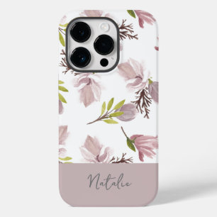 可愛パーソナライズされたい脚本パステル花柄 Case-Mate iPhone 14 PROケース