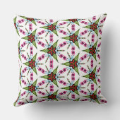可愛パーソナライズされたい虫と花 クッション (裏面)