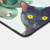 可愛パーソナライズされたい遊小さな女の子用マット デスクマット (コーナー)