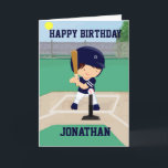 可愛パーソナライズされたい野球選手 カード<br><div class="desc">可愛いパーソナライズされた野球チーム野球こうもりを持ち、野球でスイングするティーボール漫画の選手。デザインはカスタマイズ好きな名前と数または年齢で完全に使用できる。このもしデザインのカラー違う組み合わせ連絡を欲しい私たちの店。</div>