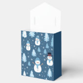 可愛パーソナライズされたい雪だるま柄お願い箱 フェイバーボックス (オープン)