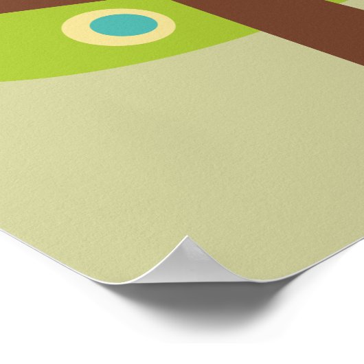 可愛パーソナライズされたい電車のポスター壁デコ子供へア ポスター (角)