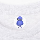 可愛パーソナライズされたい青い鳥 ラベル (貼付)