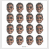 可愛パーソナライズされたい顔 シール (シート)