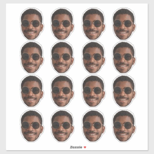 可愛パーソナライズされたい顔 シール (シート)