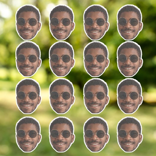 可愛パーソナライズされたい顔 シール