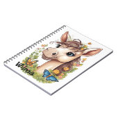 可愛パーソナライズされたい馬頭手帳 ノートブック (左側)