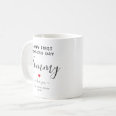 可愛パーソナライズされたい「母の日」パパ コーヒーマグカップ (正面左)