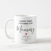 可愛パーソナライズされたい「母の日」パパ コーヒーマグカップ (左)