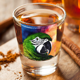 可愛パーソナライズされたいAIで生み出されたオウム ショットグラス