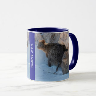 可愛パーソナライズされたくてハッピーなクカスオンビーチ マグカップ