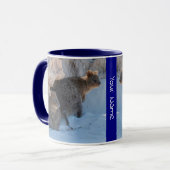 可愛パーソナライズされたくてハッピーなクカスオンビーチ マグカップ (正面左)