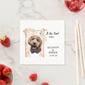 可愛パーソナライズされたすぎる結婚 スタンダードカクテルナプキン (インサイチュ)