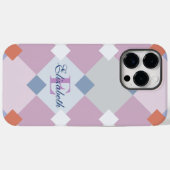 可愛パーソナライズされたらしい幾何学的ダイヤモンド形状 Case-Mate iPhoneケース (裏面 (横))