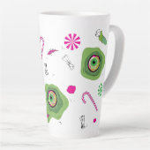 可愛ファンキーい甘い死とキャンディ！ カフェラテマグ (右アングル)