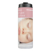 可愛ファンシーいベビー写真 |ピンクと白 |引用文 タンブラー (正面)