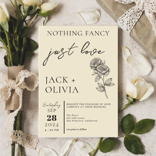 可愛ファンシーい花モダンが好き結婚は 招待状