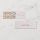 可愛フェイクい続編美しいファッションメイクアップアーティスト2 スキニー名刺 (正面/裏面)