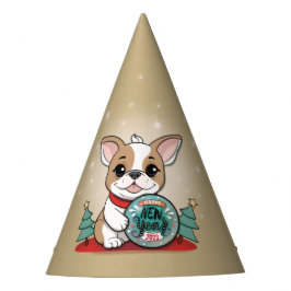 可愛フランスのいブおもしろいルドッグ大晦日パーティー パーティーハット