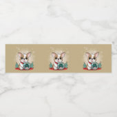 可愛フランスのいブおもしろいルドッグ大晦日パーティー ペットボトルラベル (シングルラベル)