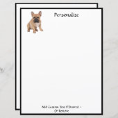 可愛フランスのいブルドッグの愛人パーソナライズされた (正面/裏面)