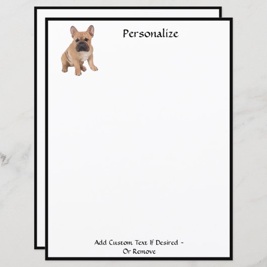 可愛フランスのいブルドッグの愛人パーソナライズされた (正面/裏面)