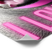 可愛フランスのいブルドッグ引用文愛するウォールアート ポスター (角)