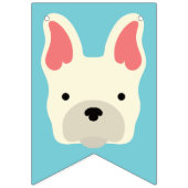 可愛フランスのいブルドッグ。 バンティングフラッグ (第2の旗)