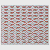 可愛フランスのいブルーあなたはマイロブスターロマンス ラッピングペーパー (フラット)