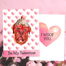 可愛フランスのいマスティフ私あなたの犬バレンタインデー シーズンカード