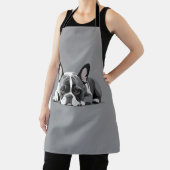可愛フランスのい犬が眠るブルドッグリラックス エプロン (インサイチュ)