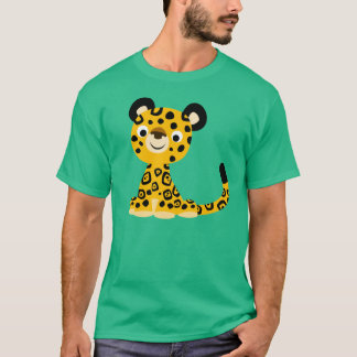 可愛フレンドリーい漫画ジャガーTシャツ Tシャツ