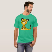 可愛フレンドリーい漫画ジャガーTシャツ Tシャツ (正面フル)