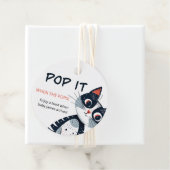 可愛ポップ・アートのい猫の赤ちゃんシャワーポップするときだ フェイバータグ (インサイチュ)